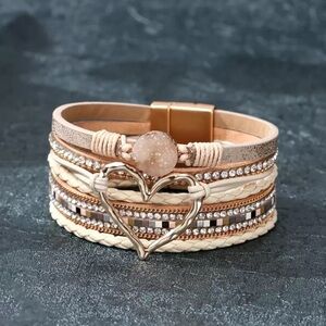 New Multi-layered Heart Bracelet